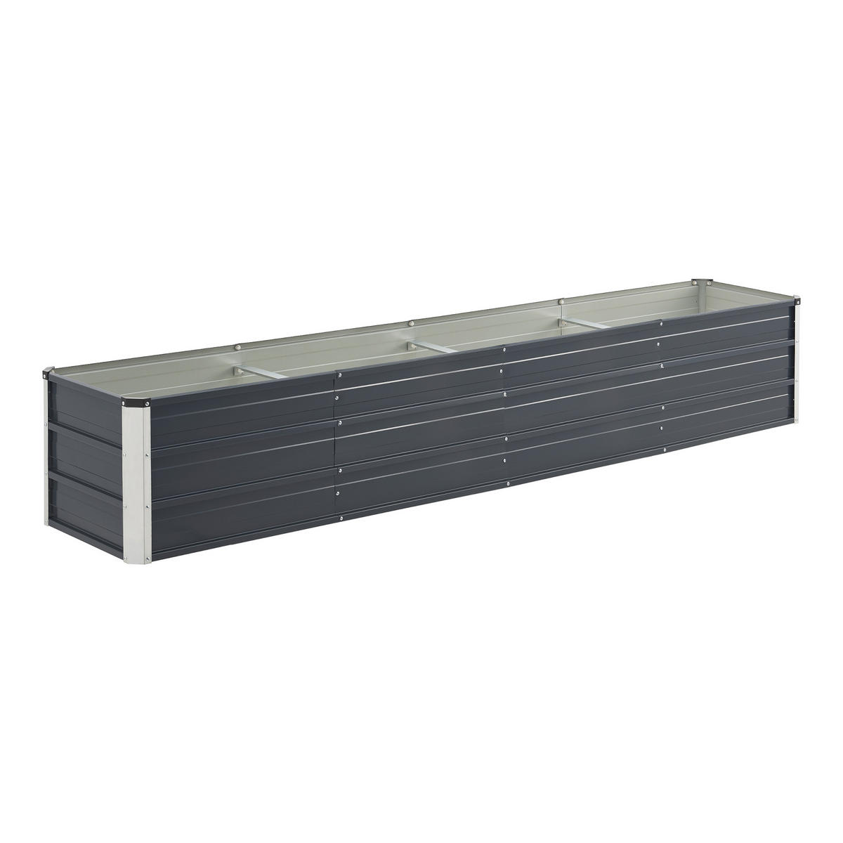 PFLANZBEET Nijmegen - Anthrazit, Metall (240/40/47cm) - [en.casa]