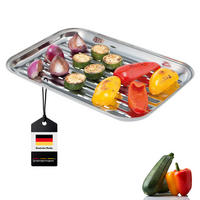 GRILLSCHALE, silber, Metall - Edelstahlfarben, Metall (24.5/2.5/35cm) - bremermann