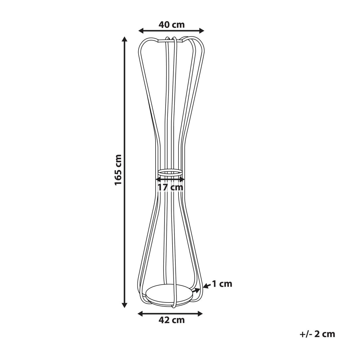 GARDEROBENSTÄNDER Metall silber 165 cm Ordway - Silberfarben, Metall (42/165/42cm) - Beliani