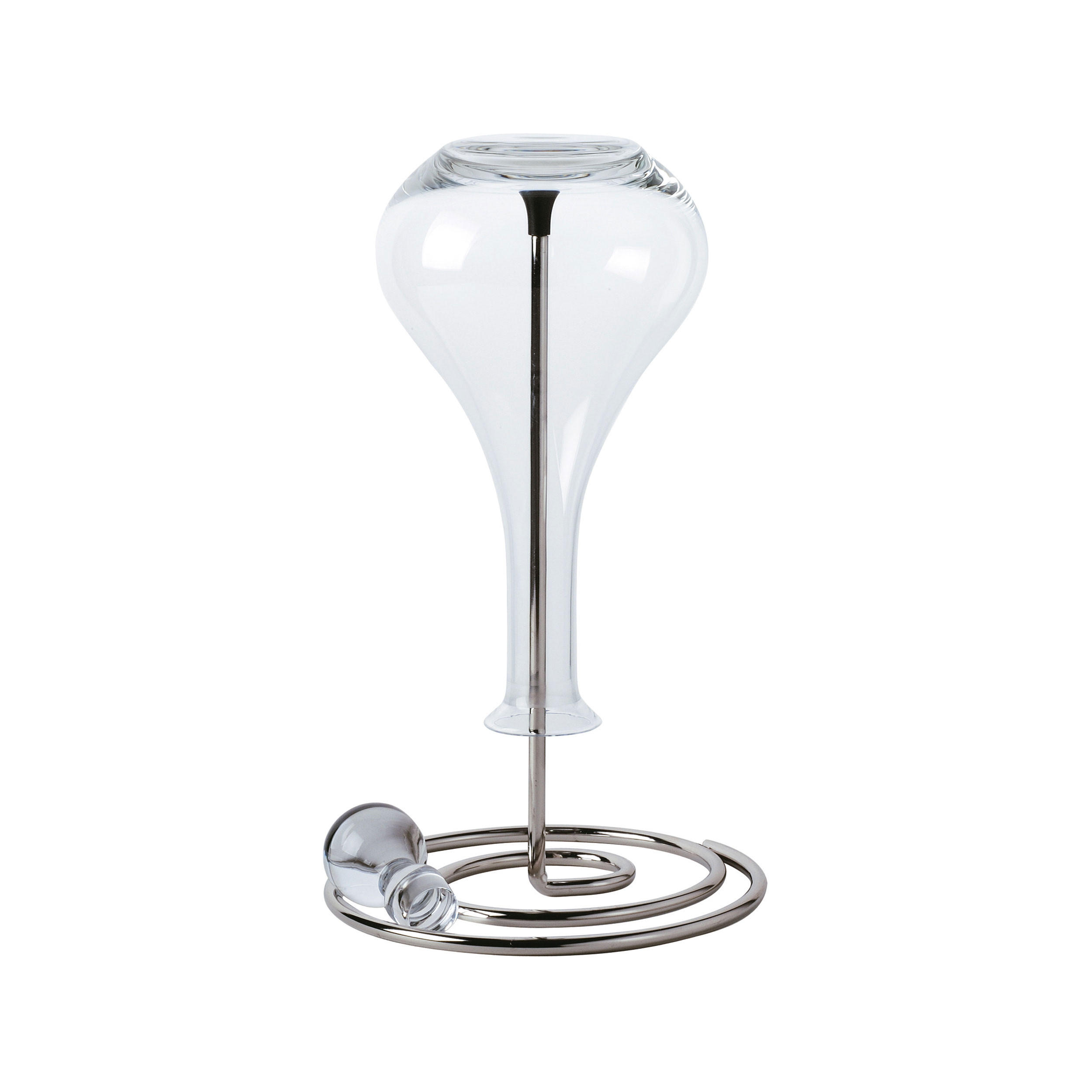 ABTROPFSTÄNDER Revolution für Karaffen Dekanter Stahl - Grau, Metall (16.8/33/16.8cm) - PEUGEOT