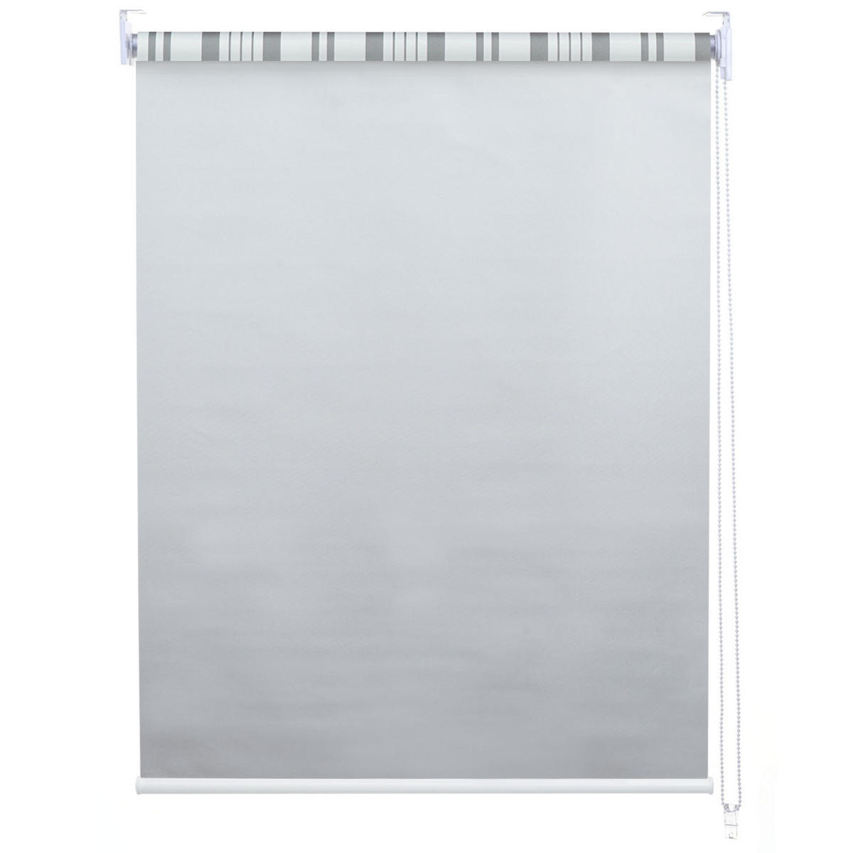 ROLLO BLICKDICHT Grau, Weiß - Weiß/Grau, Textil (40/160/7cm) - Jamb
