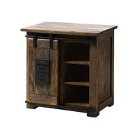 KOMMODE Mango 70x45x70 braun lackiert RAILWAY #424 - Braun, Holz (70/70/45cm) - Massivmoebel24