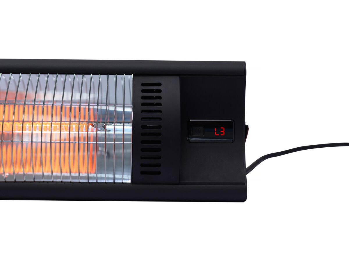 AUSSENHEIZUNG bola Schwarz - Schwarz, Metall (90/5/5cm) - Habitat Garten