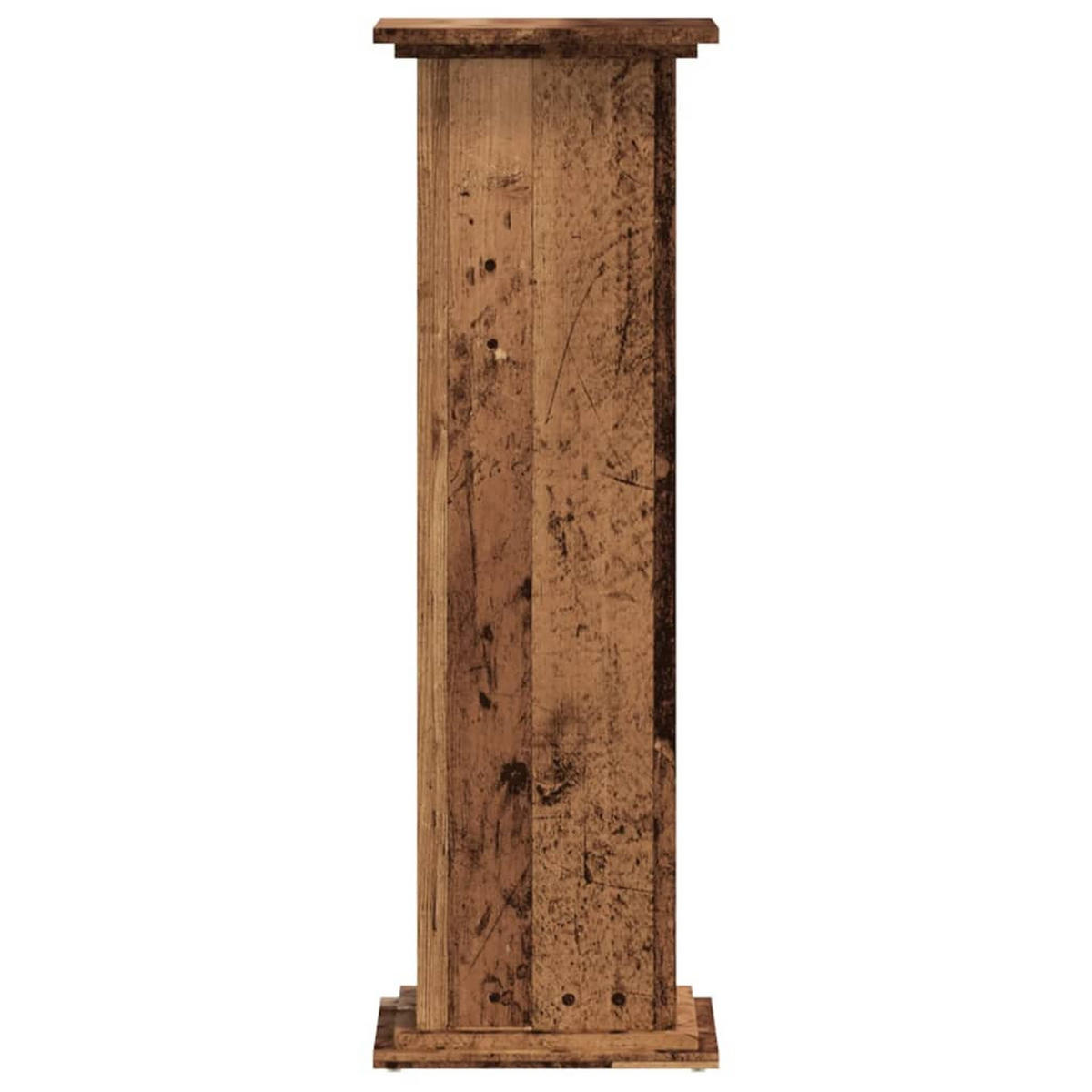 PFLANZENSTÄNDER Altholz-Optik 33/33/100 Cm Holzwerkstoff - Braun, Holzwerkstoff (33/100/33cm) - vidaXL
