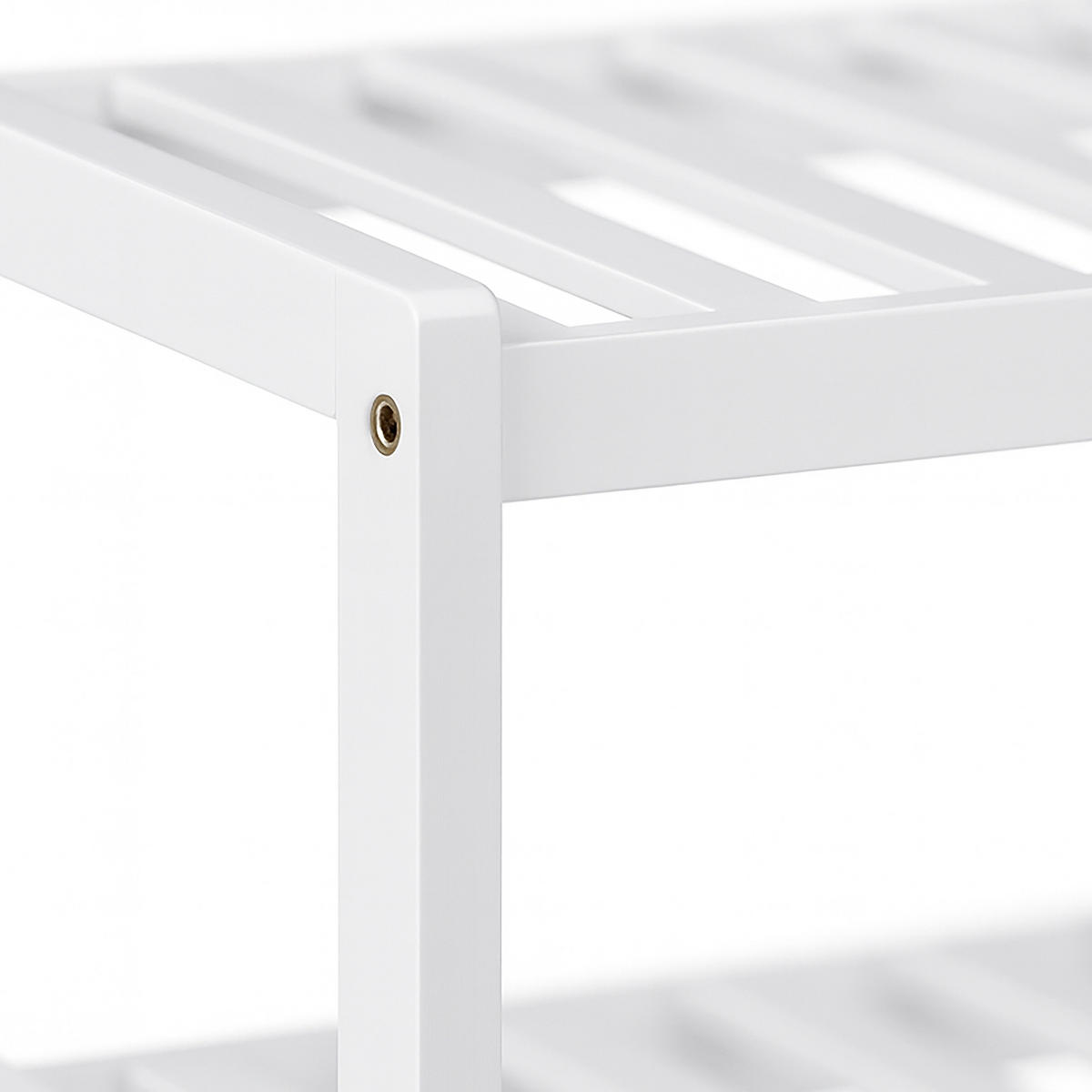 SCHUHREGAL - Weiß, Holz (70/33/26cm) - Relaxdays