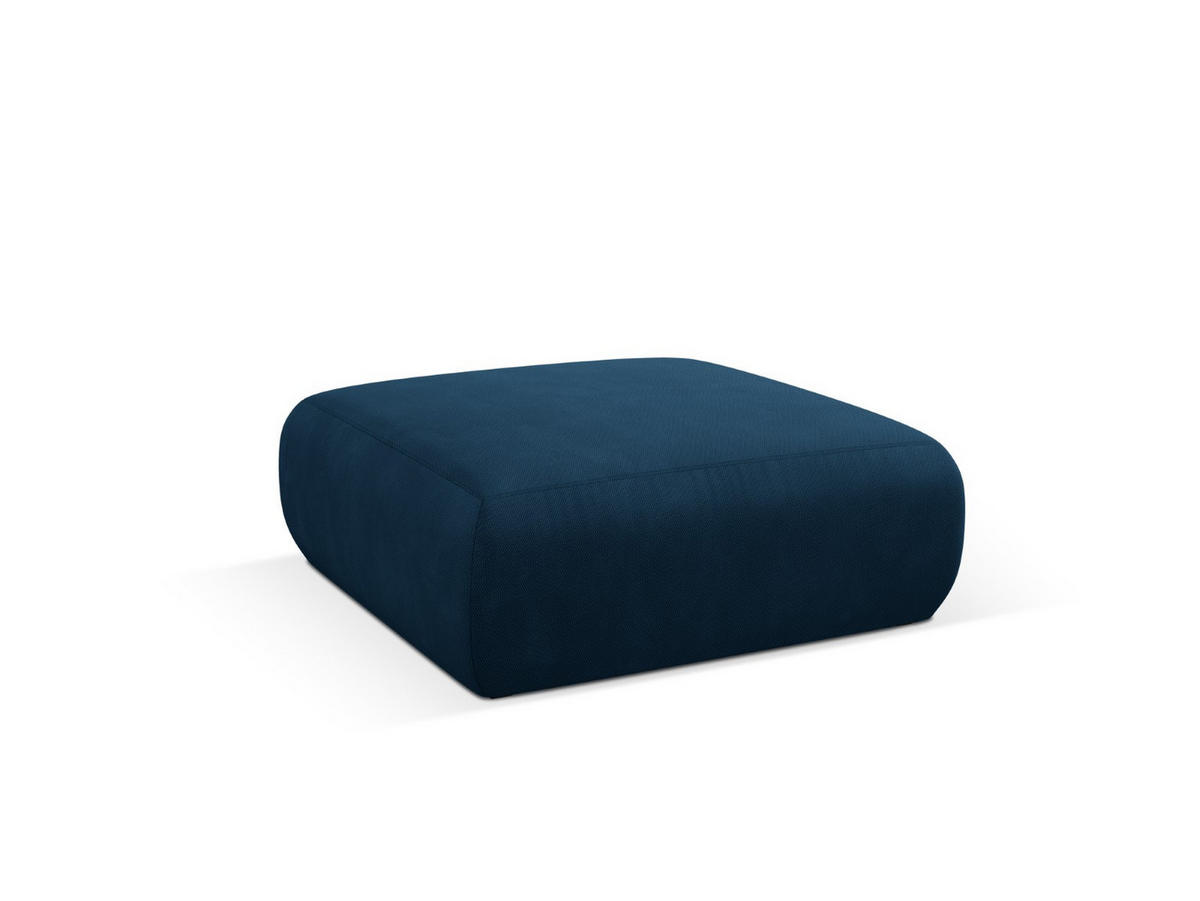 POUF Molino aus strukturiertem Stoff königsblau - Blau, Textil (100/36/100cm) - Micadoni