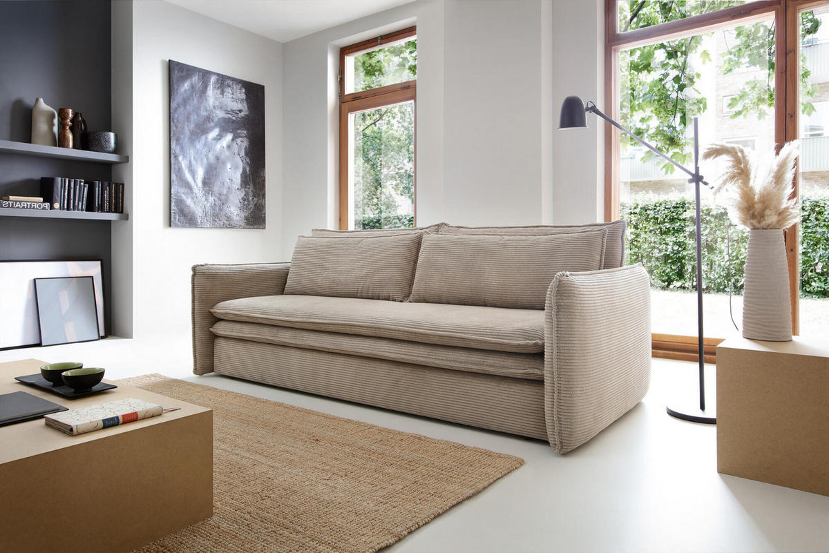 SOFA TILIA Beige 230x103x82 cm - Beige, Textil (230/82/103cm) - FURNLUX