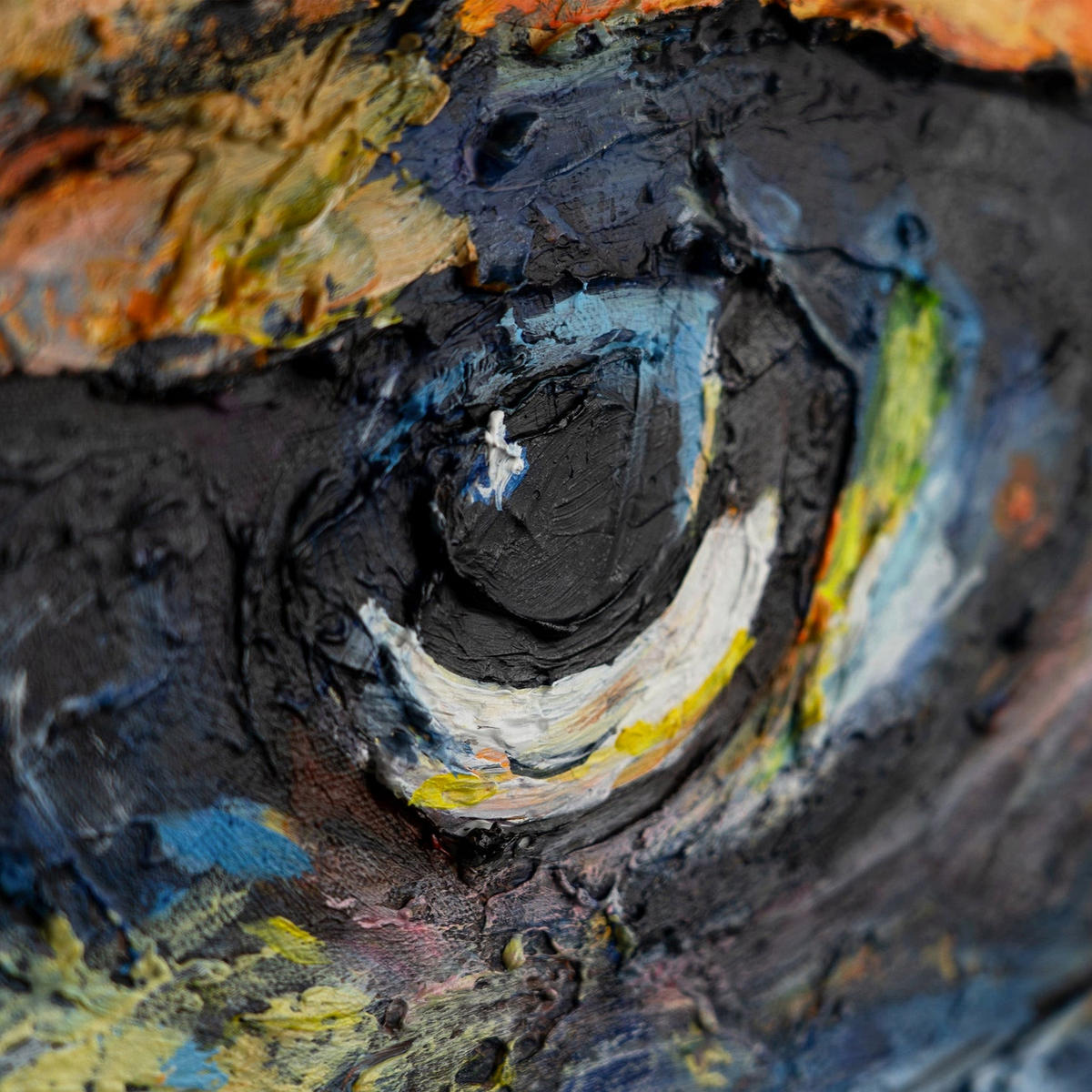 GEMÄLDE Mächtiger Adler Schattenfugenrahmen Blau 140x100 cm - Blau, Holz (140/100cm) - YS-art gallery
