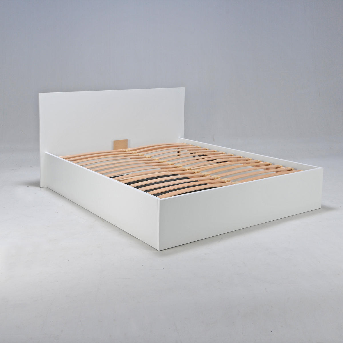 BETTKASTEN MADRID mit Lattenrost / Bett 160x200 - Weiß - Weiß, Holzwerkstoff (160/200cm) - Weber Industries