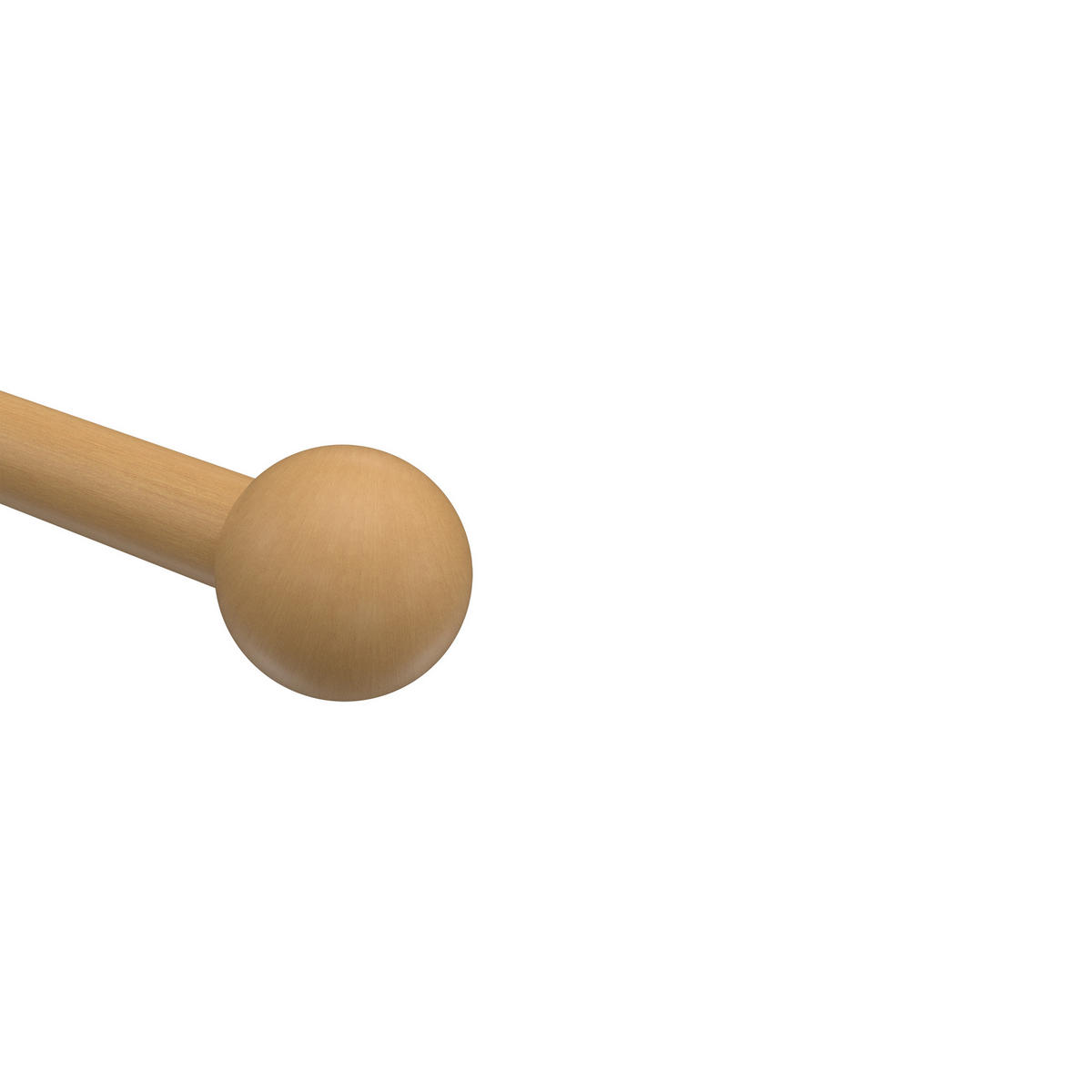 ENDSTÜCKE FÜR GARDINENSTANGEN 20 mm Ø, Luina Buche, Packung 2 Stück - Buchefarben, Holz (3.5/4/4cm) - INTERDECO