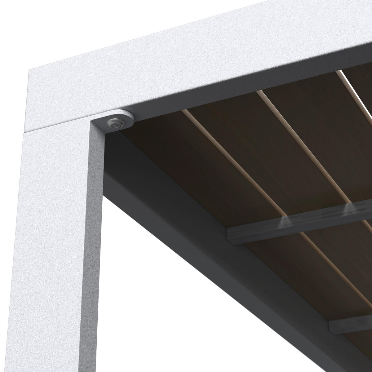 DINING-LOUNGESET Veneya Grau Outdoorstof/Metall/Polywood - Hellgrau, Metall - Bessagi Garden