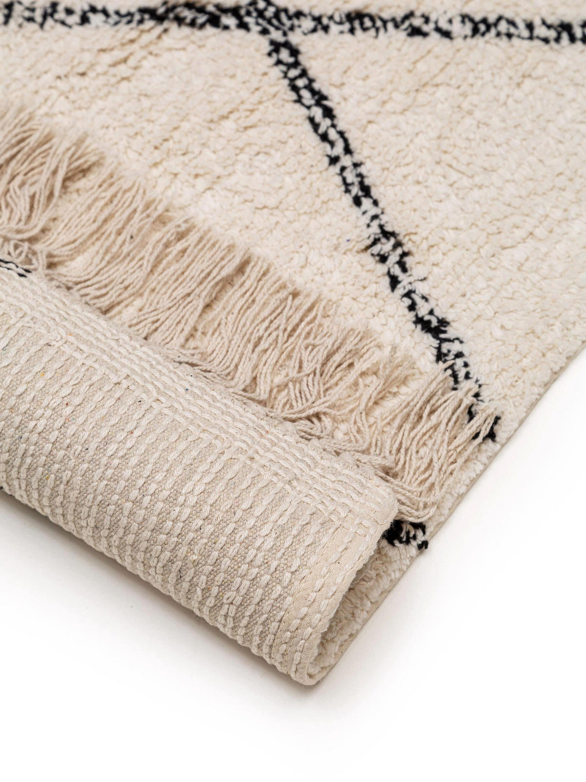 BAUMWOLLTEPPICH waschbar Naomi Cream 200x300 cm - Creme, Textil (200/300cm) - benuta Nest