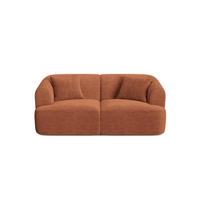 MODULARES-SOFA Campi aus Cord terrakotta 2 Sitzplätze - Terracotta, Textil (90/70/180cm) - Cosmopolitan Design