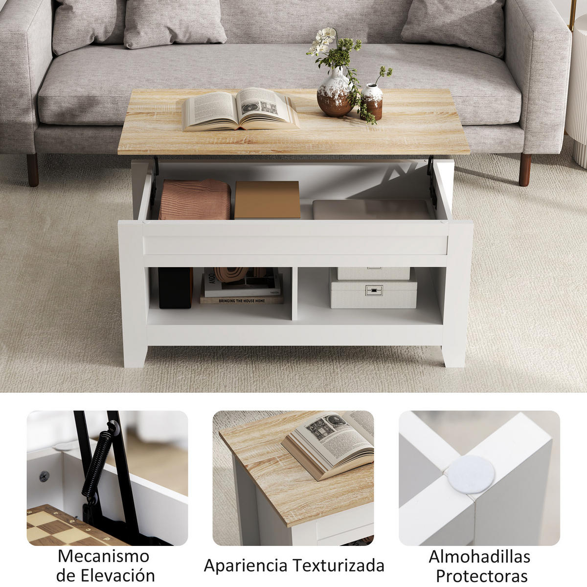 COUCHTISCH Weiß 1 Stück - Weiß, Kunststoff (105/50/49cm) - GiPP