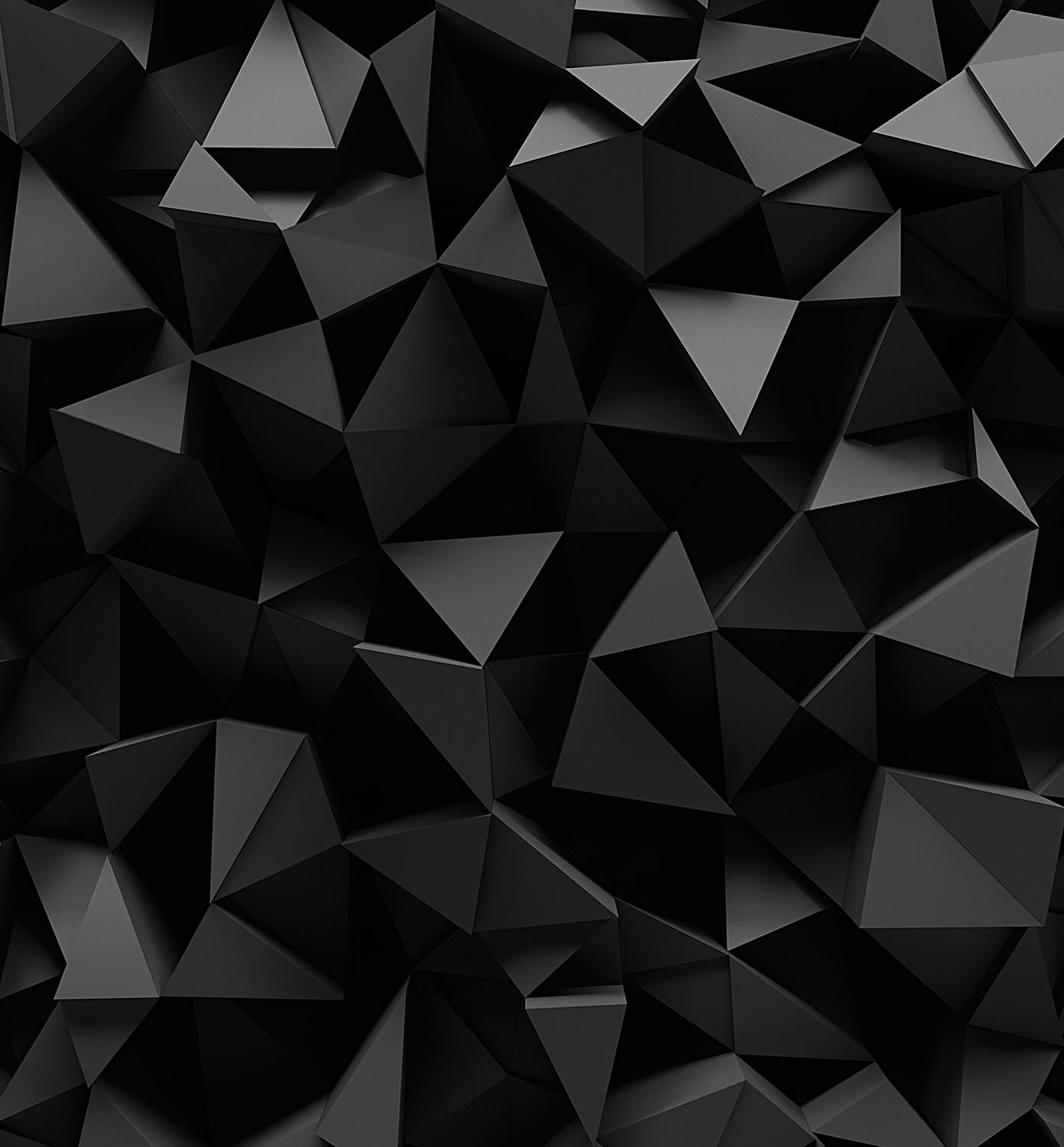 VERDUNKELUNGSROLLO 130x140 cm Schwarzes Origami - Schwarz, Textil (130/140cm) - TULUP