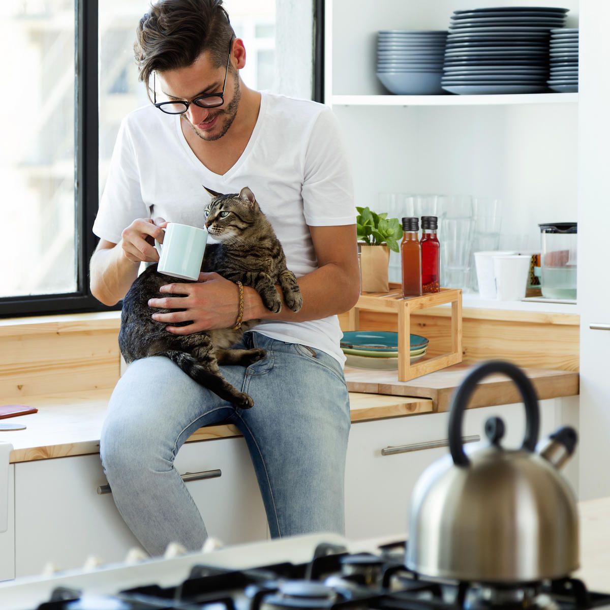 SCHRANKEINSATZ - Hellbraun, Holz (24.5/14/24.5cm) - Relaxdays