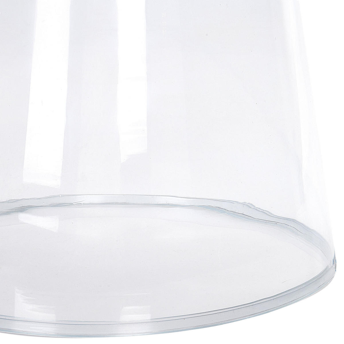 BEISTELLTISCH Glas transparent rund 39 cm Caldera - Transparent, Glas (39/39/40cm) - Beliani