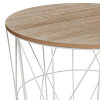 COUCHTISCH Set White Coffee Table Kumi Mm Weiß 39,5/39,5/39,5 cm - Weiß, Metall (39.5/39.5/39.5cm) - Atmosphera Createur d´interieur
