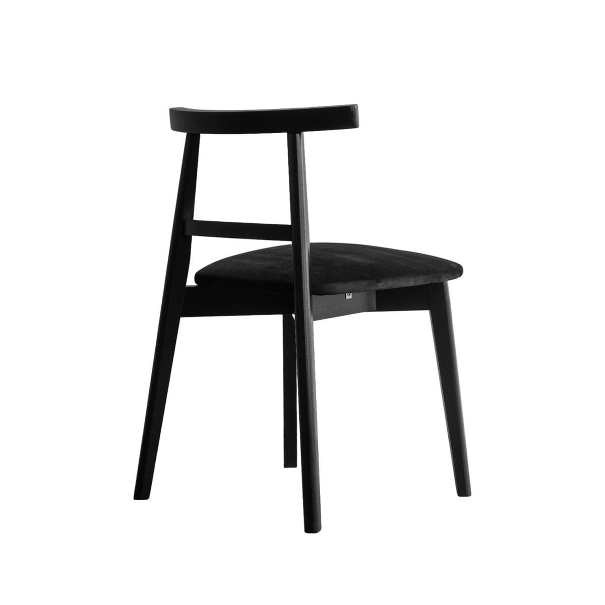 STUHL Angela 76 x 47 x 48 cm, schwarz - Schwarz, Metall (47/76/48cm) - Margaret Hadas24
