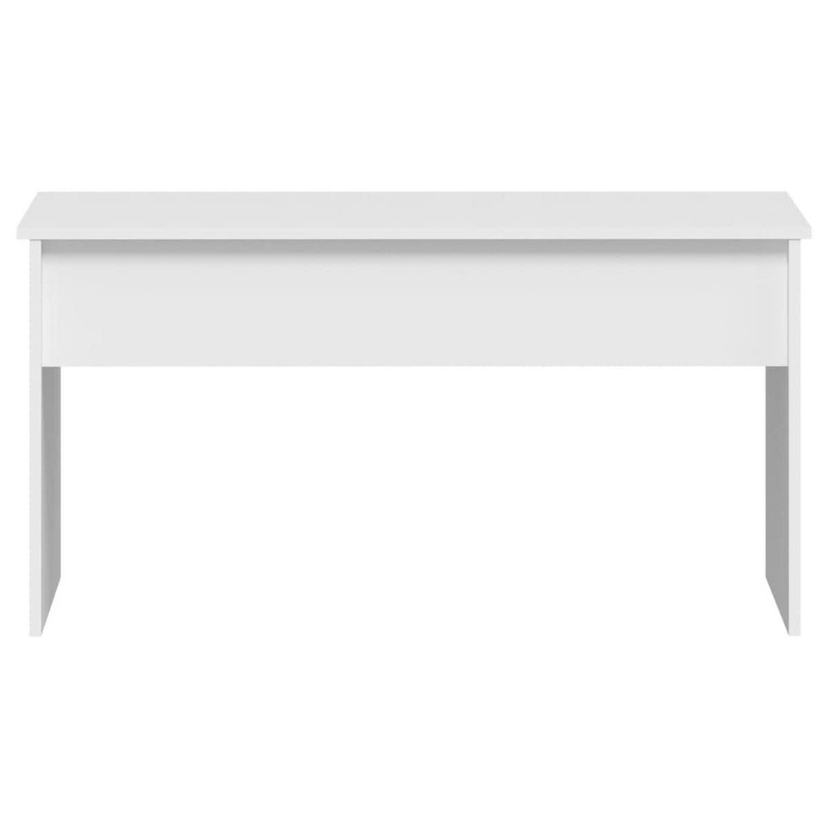COUCHTISCH Weiß 102x50,5x52,5 cm Holzwerkstoff - Weiß, Holzwerkstoff (102/50.5/52.5cm) - furnicato