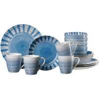 KOMBISERVICE Sole Mio Blau 16er Set - Blau, Keramik (28/28/30cm) - Ritzenhoff Breker