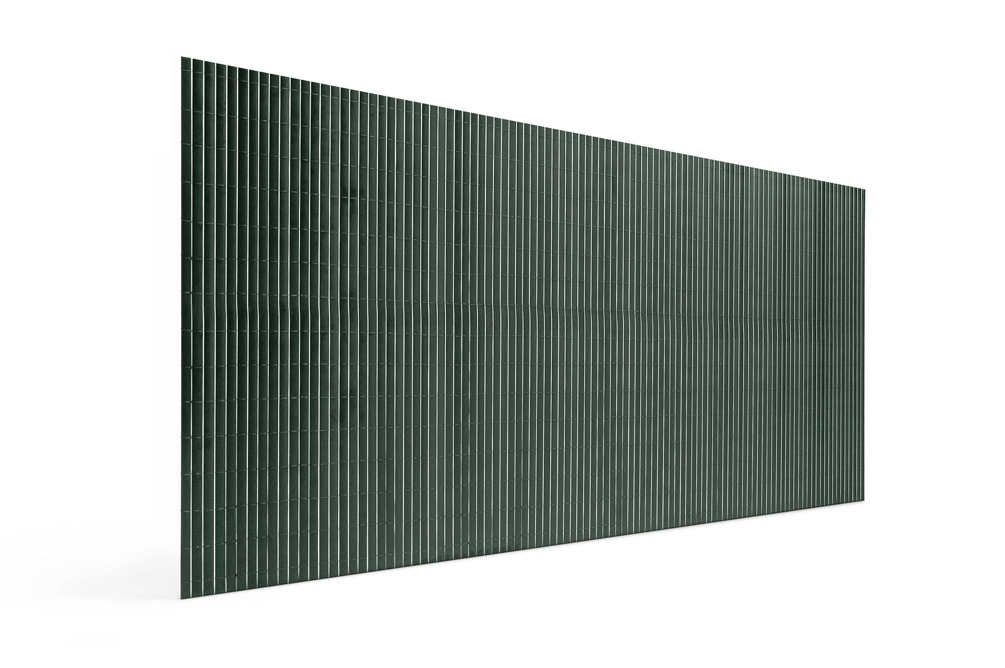 PVC Sichtschutzmatte VISO doppelseitig 5m x 1,5m Grün - Grün, Metall (500/150cm) - Casanoov