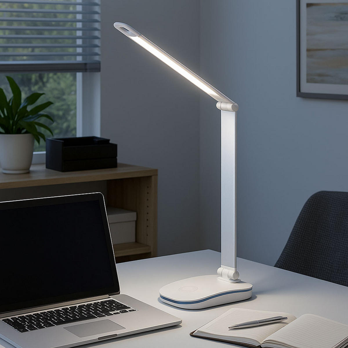 LED TISCHLEUCHTE Talisa Silber - Silberfarben, Kunststoff (33/120/71cm) - Globo Lighting