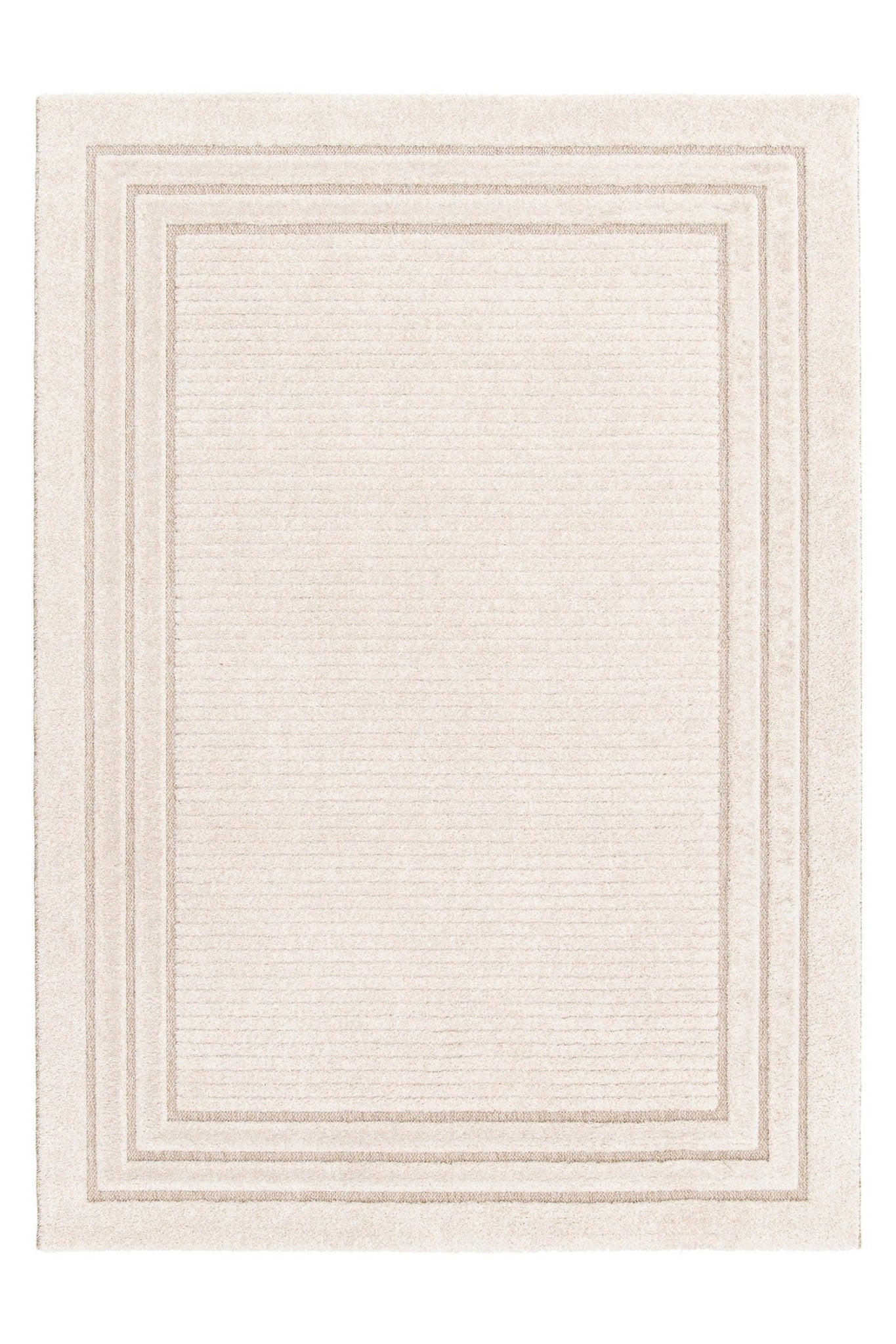 TEPPICH Design Relief-Effekt beige - Beige, Textil (160/230cm) - AFK Living