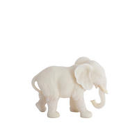 ORNAMENT Gajah Weiß 26/11/18 cm - Weiß, Kunststoff (11/18/26cm) - Light & Living