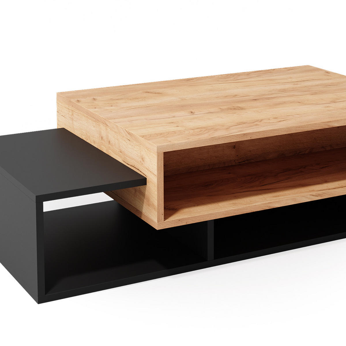 COUCHTISCH Bari Anthrazit 105 x 60 cm - Anthrazit, Holzwerkstoff (60/105/32cm) - Vicco