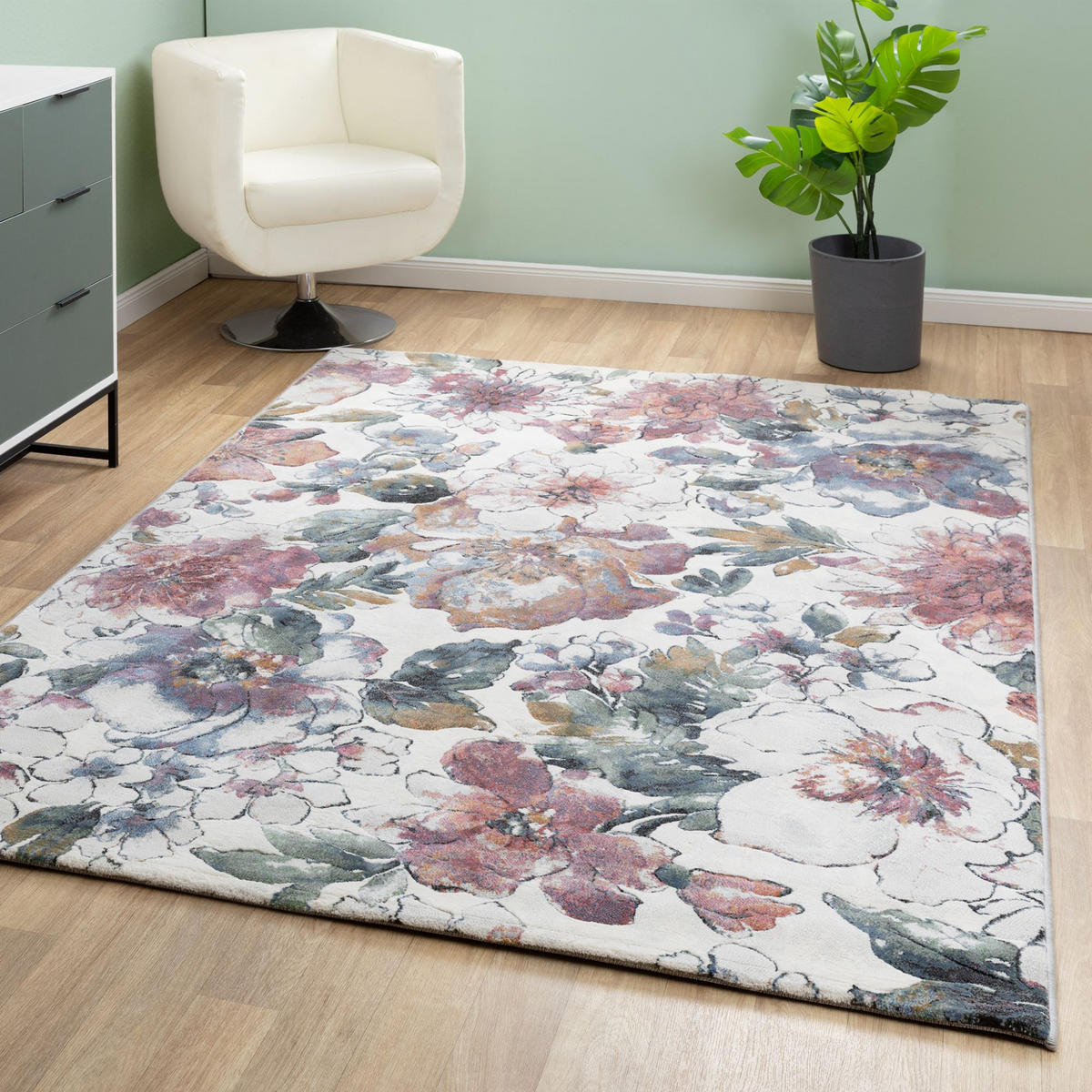 MODERNER TEPPICH 133/195 cm Lauro - Creme, Textil (133/195cm) - Steffensmeier