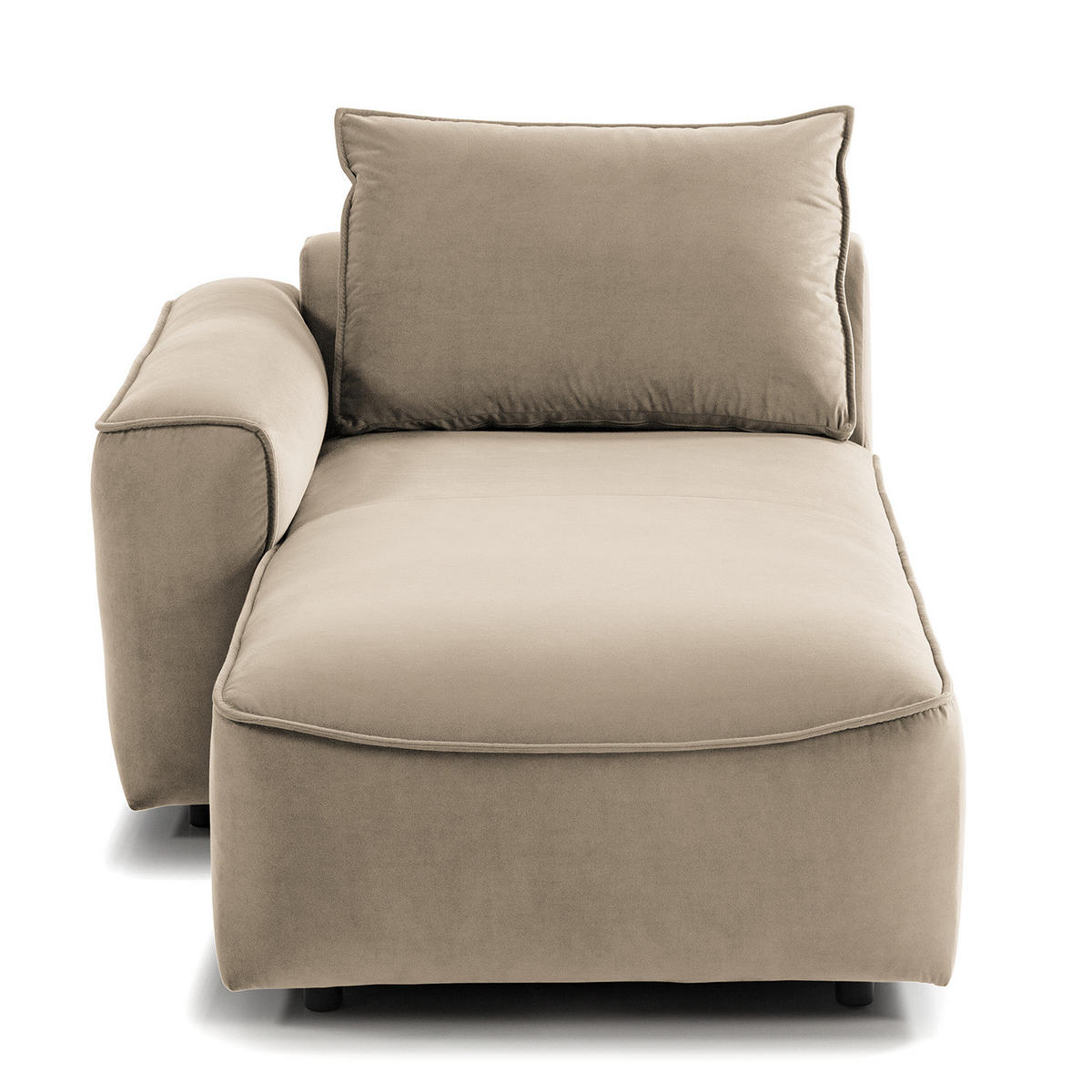 MODULLONGCHAIR - Beige, Holz/Textil (170/82/105cm) - home24