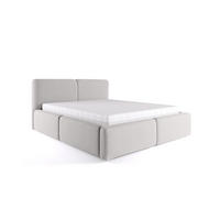 POLSTERBETT Rosmus Bettkasten 140x200 grau - Grau, Holz/Textil (140/200cm) - Fedve