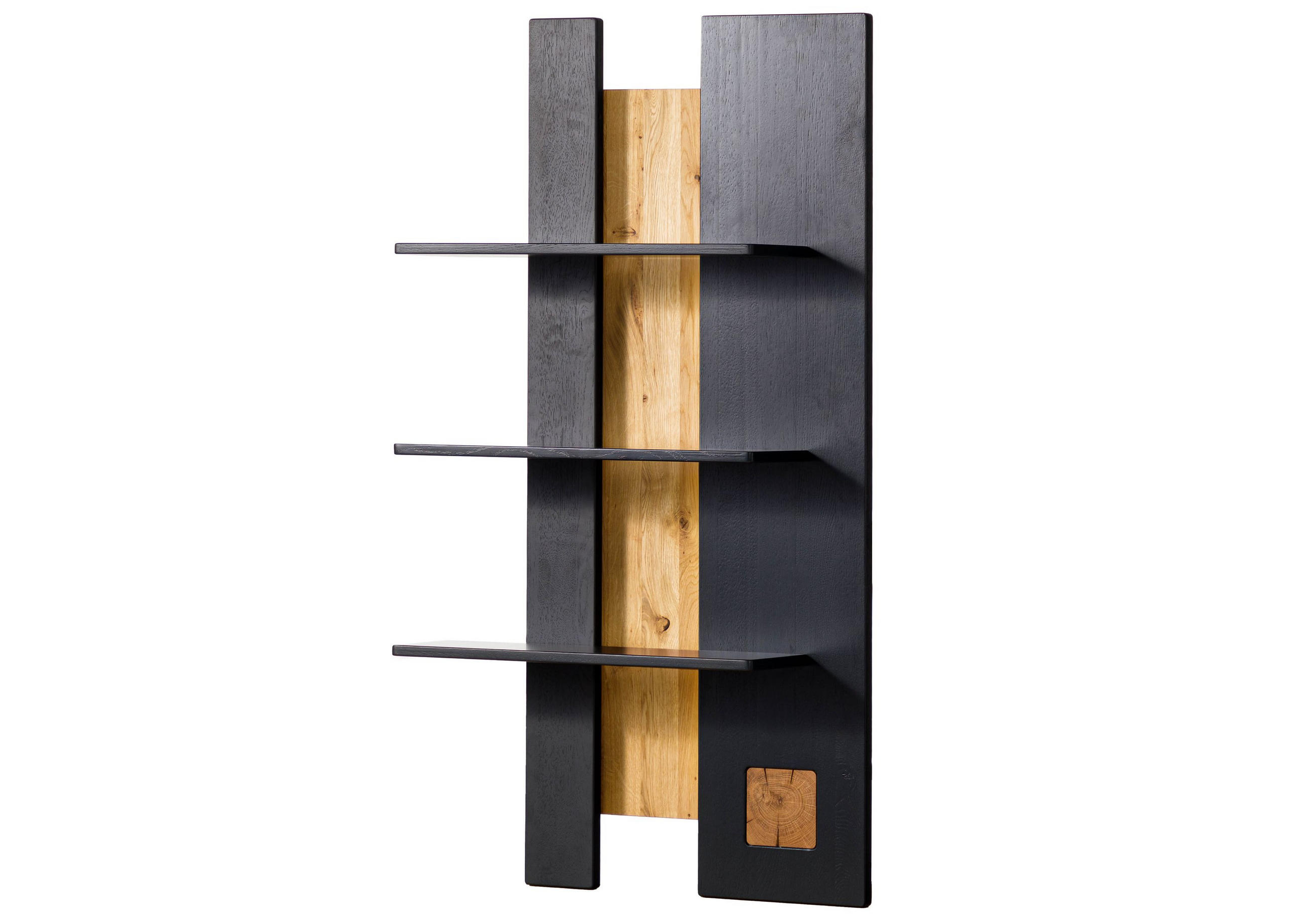 WANDREGAL Wildeiche 58x21,5x110 natur geölt/lackiert KITZBÜHEL #124 - Naturfarben, Holz (58/110/22cm) - Massivmoebel24