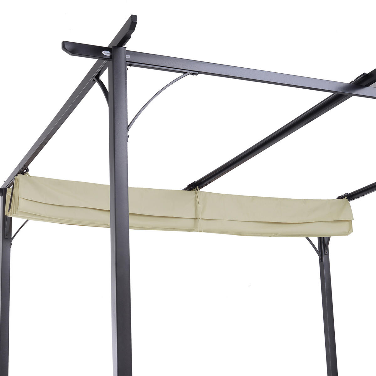PERGOLA Wasserdicht UV-Schutz Beige - Beige, Kunststoff/Metall (300/230/300cm) - Outsunny