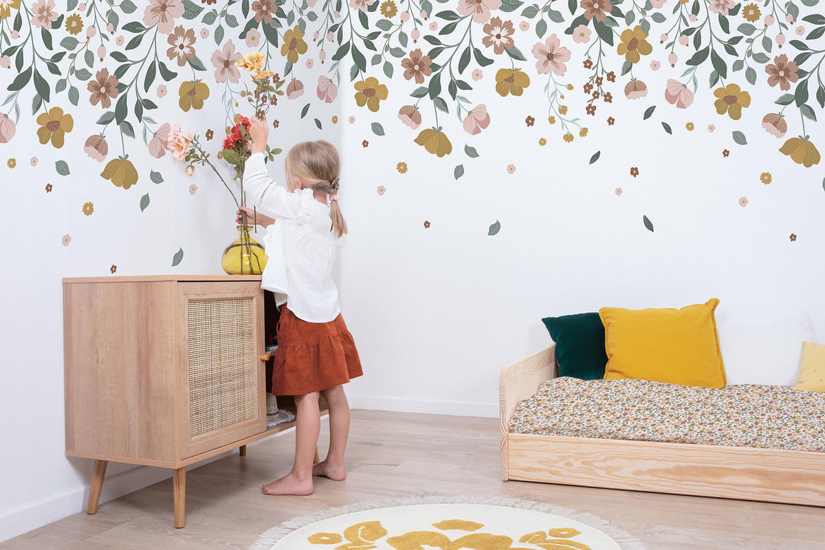 VLIESTAPETE Capucine , Delikatesse 2m x 2.48m Mehrfarbig - Multicolor, Papier (248/200cm) - Lilipinso