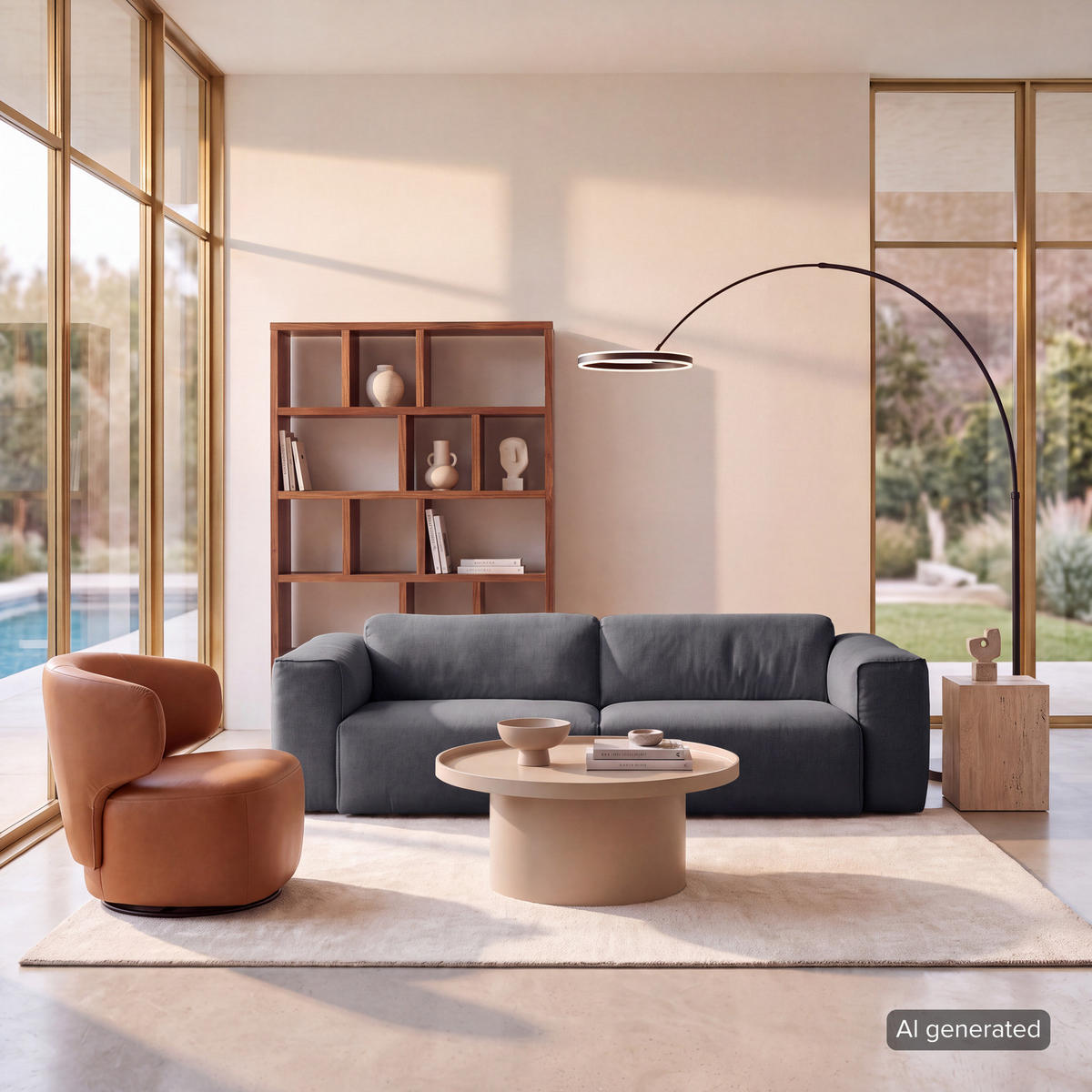3-SITZER SOFA - Schwarz/Grau, Kunststoff/Textil (251/71/102cm) - home24