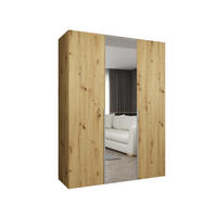 DREHTÜRENSCHRANK 202/150/52 3-türig - Kaschmir/Eiche Artisan, Holz (150/202/52cm) - Abiks Möbel