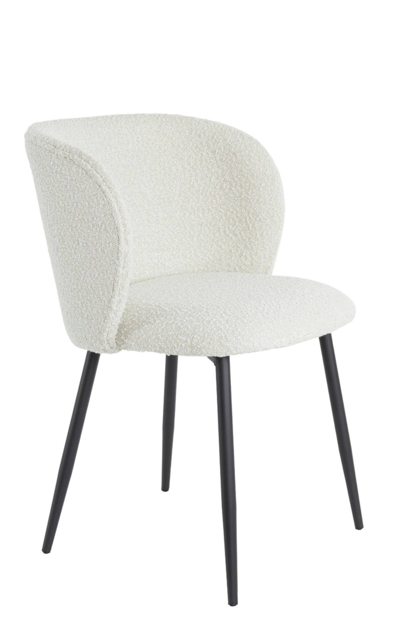 ESSZIMMERSTUHL Elyna Braun 56/55/79 cm - Schwarz/Weiß, Textil (55/79/56cm) - Light & Living
