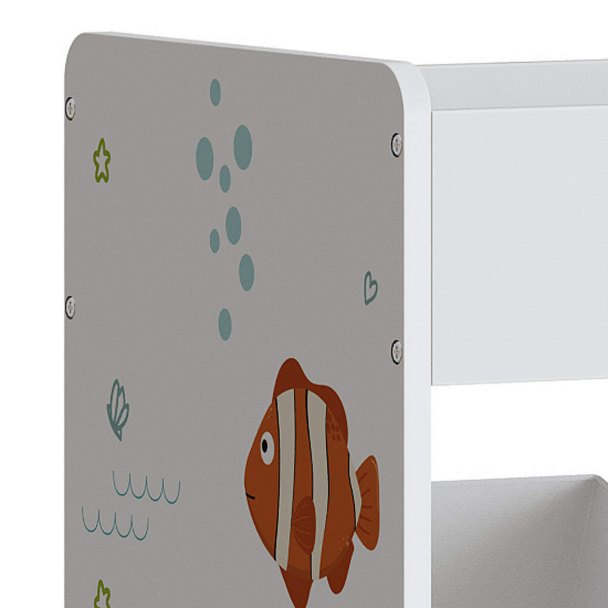 KINDERREGAL Søndreland - Lila/Hellgrün, Holzwerkstoff (90/80/29.5cm) - [en.casa]