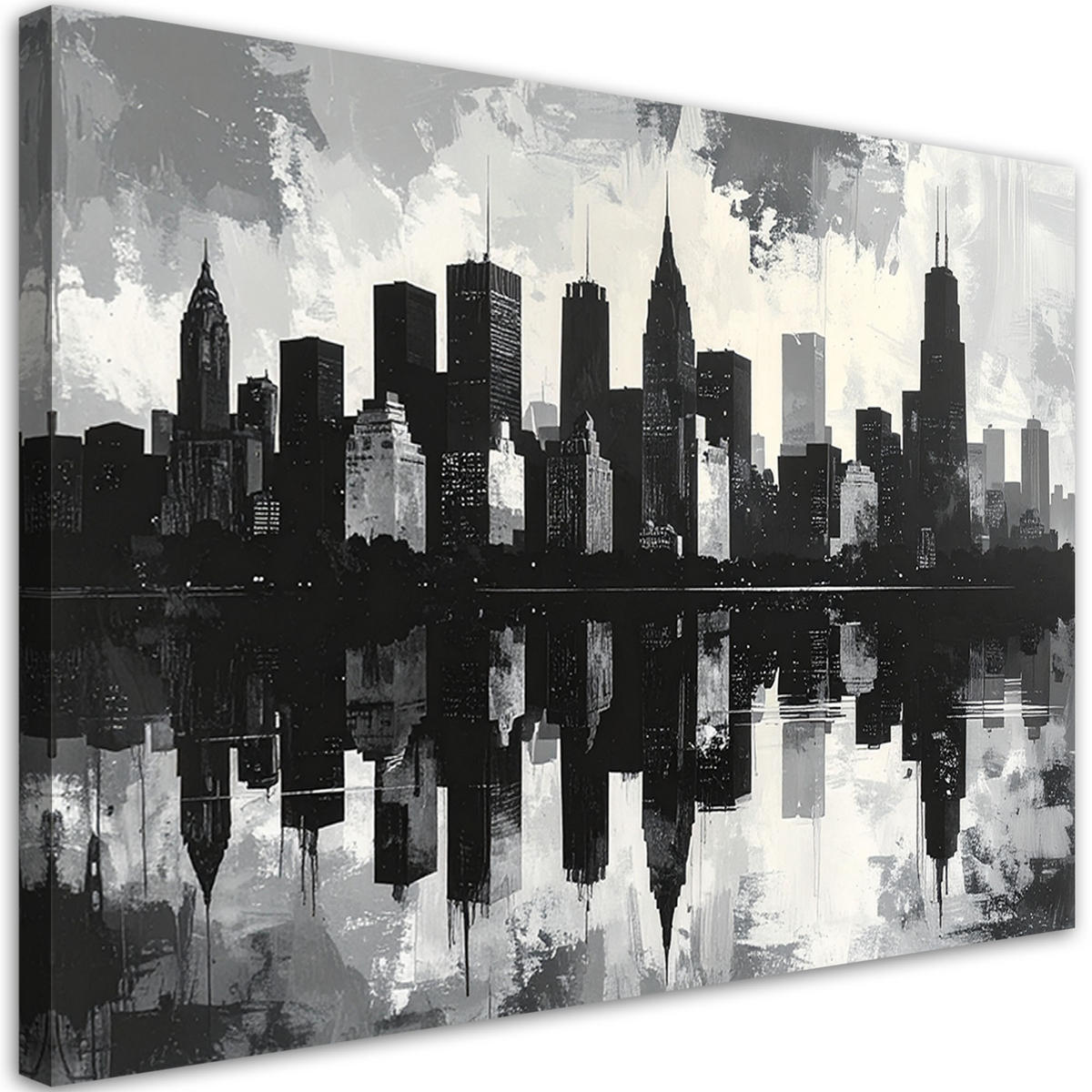 LEINWANDBILD Städte & Architektur 45x30cm - Schwarz, Textil (45/30cm) - Feeby