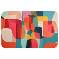 WC PŘEDLOŽKA Tvary - barevné - abstraktní - letadla 60x40 cm - různobarevná, textil/plast (60/1cm) - OnlyWow