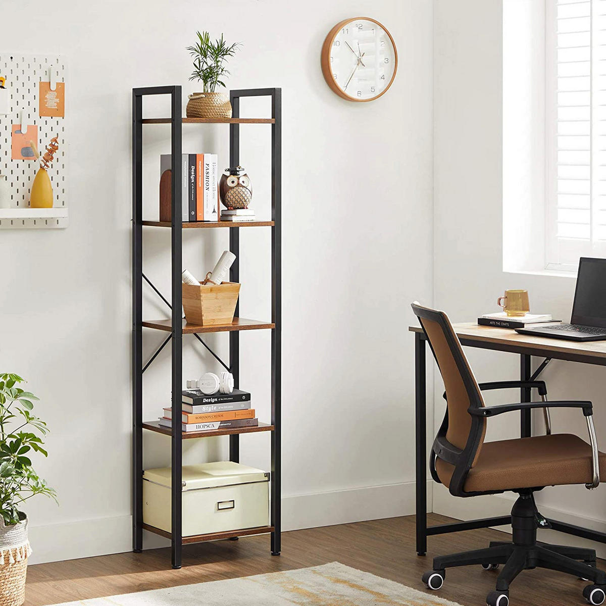 BÜCHERREGAL - Braun, Holzwerkstoff (30/146/40cm) - Hansiro