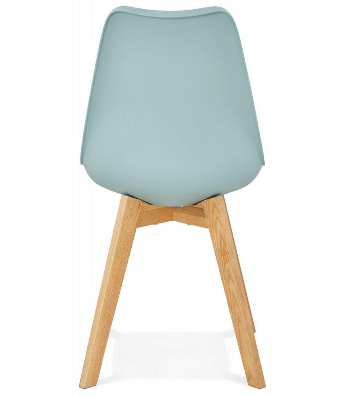STUHL Kunstleder Holzgestell Skandinavisch, Türkis 48x56x83 cm - Türkis/Blau, Eichenholz/Holz (48/83/56cm) - KADIMA DESIGN