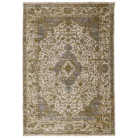 STRUKTURTEPPICH, mit Fransen, ADUR, Medaillon, Erdtöne-Grün, 120 x 160 cm - Grün, Textil (120/160cm) - KADIMA DESIGN