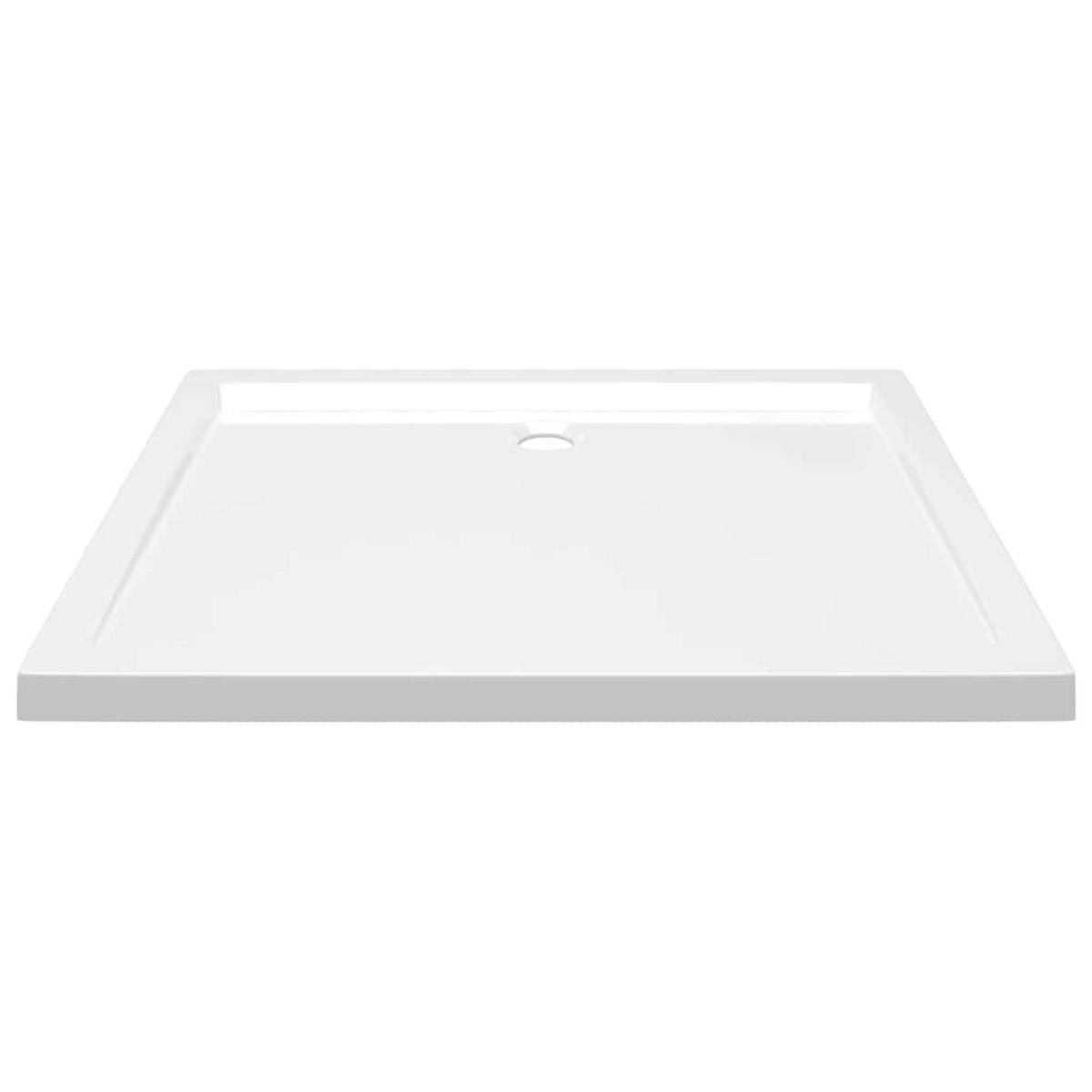 DUSCHTASSE Rechteckig 70/90 Cm - Weiß, Glas (90/4/70cm) - vidaXL
