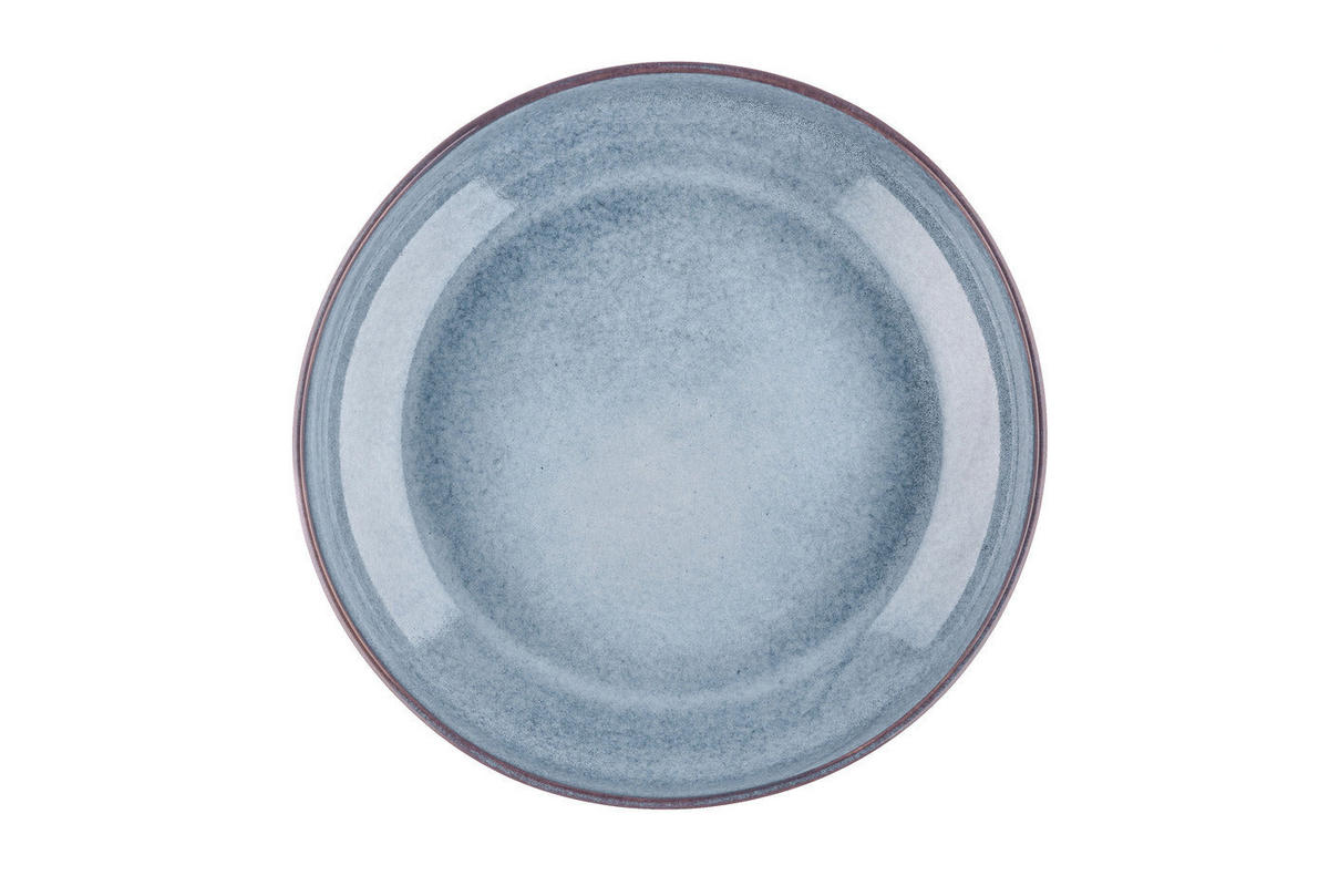 OBSTSCHALE Genesis Ø28cm - Mehr - Blau, Keramik (28/6.5cm) - Björn