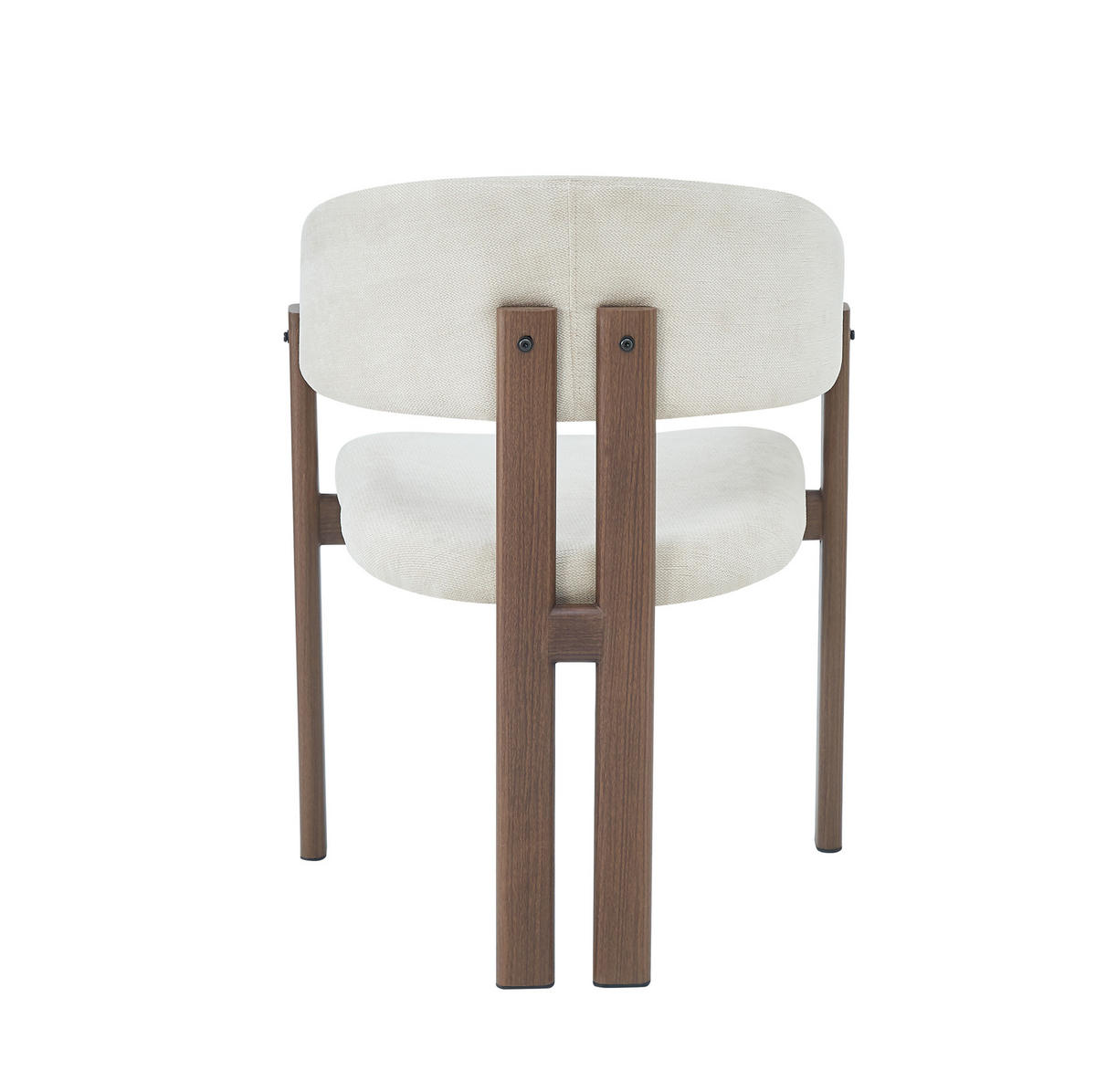 ESSZIMMERSTUHL 2er-Set mit Armlehnen Walnuss/Beige - Walnussfarben, Holz (52.5/83/61.5cm) - Meubliv