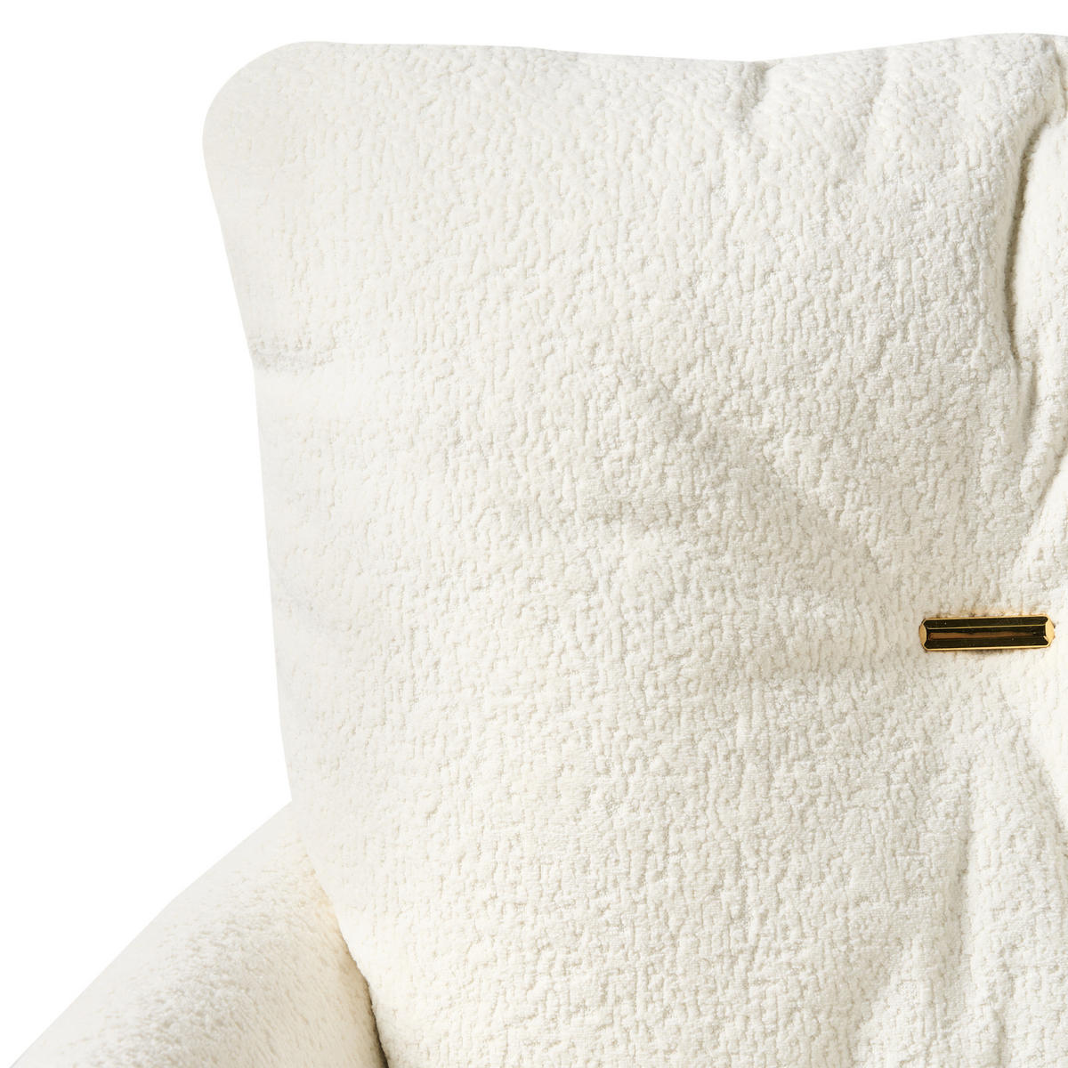 SCHREIBTISCHSTUHL Cremeweiß Alpine - Schwarz/Weiß, Textil (61/90/71cm) - Beliani