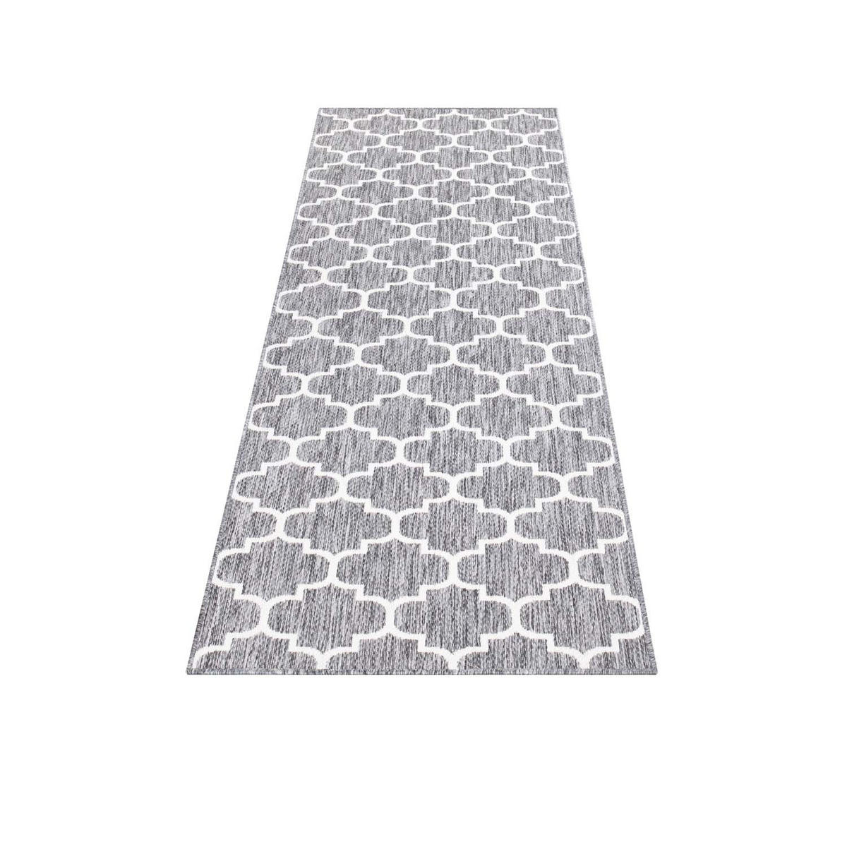 OUTDOOR-TEPPICH Sun 462 Grau 80x250 cm - Grau, Textil (80/250cm) - carpet city